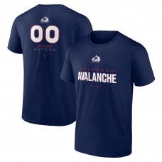 Футболка Colorado Avalanche Navy Personalized Name & Number Midfielder