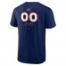 Футболка Columbus Blue Jackets Personalized Name & Number Midfielder - Navy