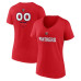 Женская Именная футболка Florida Panthers Red Name & Number Midfielder V-Neck Женская Именная футболка Florida Panthers Red Name & Number Midfielder V-Neck
