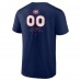 Montreal Canadiens Navy Personalized Name & Number Midfielder T-Shirt