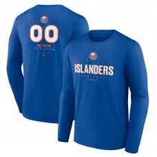 New York Islanders Royal Personalized Name & Number Midfielder Long Sleeve T-Shirt New York Islanders Royal Personalized Name & Number Midfielder Long Sleeve T-Shirt