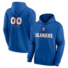 New York Islanders Royal Personalized Name & Number Midfielder Pullover Hoodie