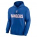 New York Rangers Blue Personalized Name & Number Midfielder Pullover Hoodie