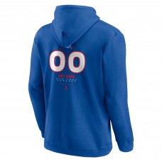 New York Rangers Blue Personalized Name & Number Midfielder Pullover Hoodie