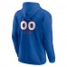 New York Rangers Blue Personalized Name & Number Midfielder Pullover Hoodie
