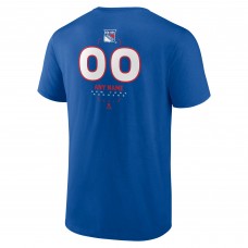 New York Rangers Blue Personalized Name & Number Midfielder T-Shirt New York Rangers Blue Personalized Name & Number Midfielder T-Shirt
