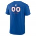 New York Rangers Blue Personalized Name & Number Midfielder T-Shirt