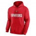 Ottawa Senators Red Personalized Name & Number Midfielder Pullover Hoodie