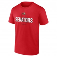 Ottawa Senators Red Personalized Name & Number Midfielder T-Shirt Ottawa Senators Red Personalized Name & Number Midfielder T-Shirt