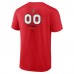 Ottawa Senators Red Personalized Name & Number Midfielder T-Shirt