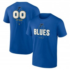 St. Louis Blues Blue Personalized Name & Number Midfielder T-Shirt