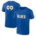 St. Louis Blues Blue Personalized Name & Number Midfielder T-Shirt