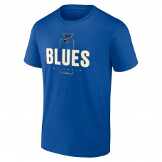 St. Louis Blues Blue Personalized Name & Number Midfielder T-Shirt