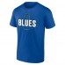 St. Louis Blues Blue Personalized Name & Number Midfielder T-Shirt