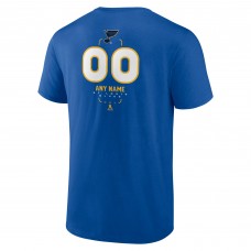 St. Louis Blues Blue Personalized Name & Number Midfielder T-Shirt