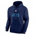 Winnipeg Jets Navy Personalized Name & Number Midfielder Pullover Hoodie