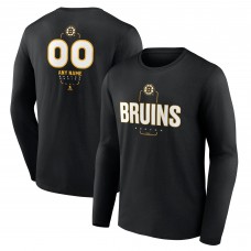 Именная футболка с длинным рукавом Boston Bruins Black Midfielder