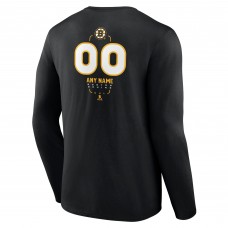 Именная футболка с длинным рукавом Boston Bruins Black Midfielder