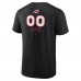Carolina Hurricanes Black Personalized Name & Number Midfielder T-Shirt
