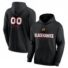 Толстовка Chicago Blackhawks Black Personalized Name & Number Midfielder