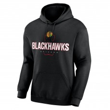 Толстовка Chicago Blackhawks Black Personalized Name & Number Midfielder