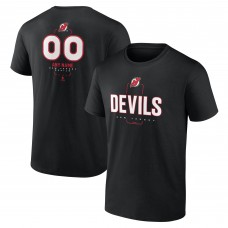Футболка New Jersey Devils Black Personalized Name & Number Midfielder