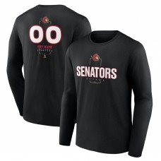 Ottawa Senators Black Personalized Name & Number Midfielder Long Sleeve T-Shirt Ottawa Senators Black Personalized Name & Number Midfielder Long Sleeve T-Shirt