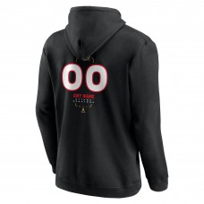 Ottawa Senators Black Personalized Name & Number Midfielder Pullover Hoodie
