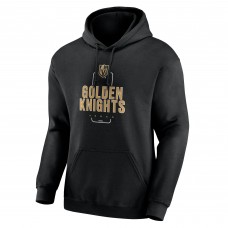Vegas Golden Knights Black Personalized Name & Number Midfielder Pullover Hoodie