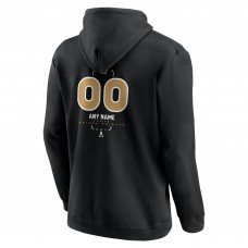 Vegas Golden Knights Black Personalized Name & Number Midfielder Pullover Hoodie
