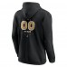 Vegas Golden Knights Black Personalized Name & Number Midfielder Pullover Hoodie