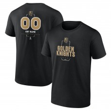 Vegas Golden Knights Black Personalized Name & Number Midfielder T-Shirt