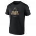 Vegas Golden Knights Black Personalized Name & Number Midfielder T-Shirt