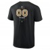 Vegas Golden Knights Black Personalized Name & Number Midfielder T-Shirt