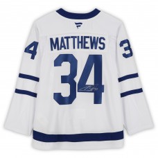 Игровая джерси Auston Matthews Toronto Maple Leafs Autographed Fanatics Authentic White Fanatics Premium