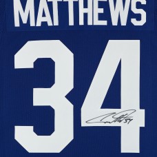Игровая джерси Auston Matthews Toronto Maple Leafs Autographed Fanatics Authentic Blue Fanatics Premium