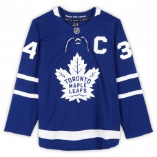 Auston Matthews Toronto Maple Leafs Autographed Fanatics Authentic Blue Fanatics Premium Jersey with 26th Leafs Captain Inscription - Limited Edition of 25
