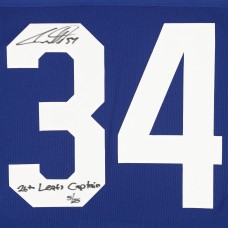 Auston Matthews Toronto Maple Leafs Autographed Fanatics Authentic Blue Fanatics Premium Jersey with 26th Leafs Captain Inscription - Limited Edition of 25
