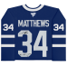 Джерси с автографом Auston Matthews Toronto Maple Leafs Fanatics Authentic Blue Fanatics Premium with "26th Leafs Captain" Inscription - Limited Edition of 25
