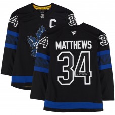 Игровая джерси Auston Matthews Toronto Maple Leafs Autographed Fanatics Authentic Black Alternate Fanatics Premium