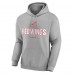 Detroit Red Wings Gray Personalized Name & Number Midfielder Pullover Hoodie