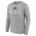 Футболка с длинным рукавом Philadelphia Flyers Gray Personalized Name & Number Midfielder