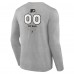 Футболка с длинным рукавом Philadelphia Flyers Gray Personalized Name & Number Midfielder