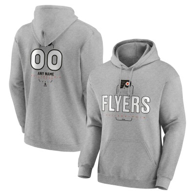 Толстовка Philadelphia Flyers Gray Personalized Name & Number Midfielder