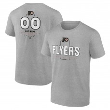 Футболка Philadelphia Flyers Gray Personalized Name & Number Midfielder Футболка Philadelphia Flyers Gray Personalized Name & Number Midfielder