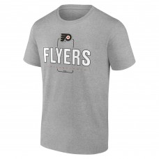 Футболка Philadelphia Flyers Gray Personalized Name & Number Midfielder Футболка Philadelphia Flyers Gray Personalized Name & Number Midfielder