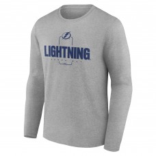 Футболка Tampa Bay Lightning Gray Personalized Name & Number Midfielder Long Sleeve Футболка Tampa Bay Lightning Gray Personalized Name & Number Midfielder Long Sleeve