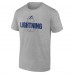 Футболка Tampa Bay Lightning Gray Personalized Name & Number Midfielder