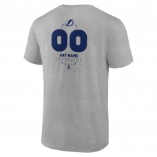 Футболка Tampa Bay Lightning Gray Personalized Name & Number Midfielder Футболка Tampa Bay Lightning Gray Personalized Name & Number Midfielder