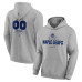 Toronto Maple Leafs Gray Personalized Name & Number Midfielder Pullover Hoodie